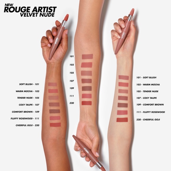 Makeup Forever ROUGE ARTIST VELVET NUDE
SOFT MATTE LIPSTICK 107 Cosy Taupe NWT - Picture 6 of 12